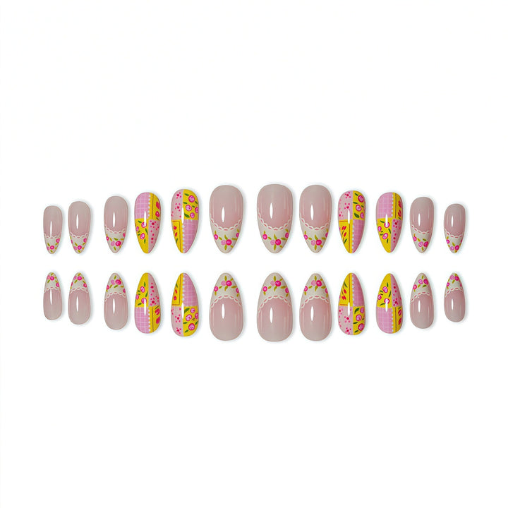 Artistic Floral Nail Enhancements Kalsten