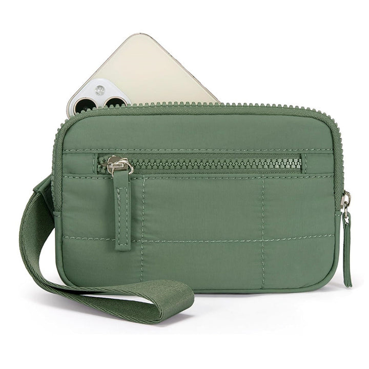 Stylish and Practical Cosmetic Clutch with Removable Carrying Strap Kalsten
