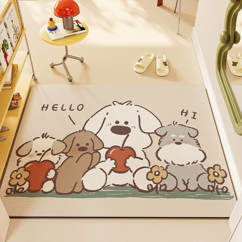 Whimsical Pet-Themed Area Mat