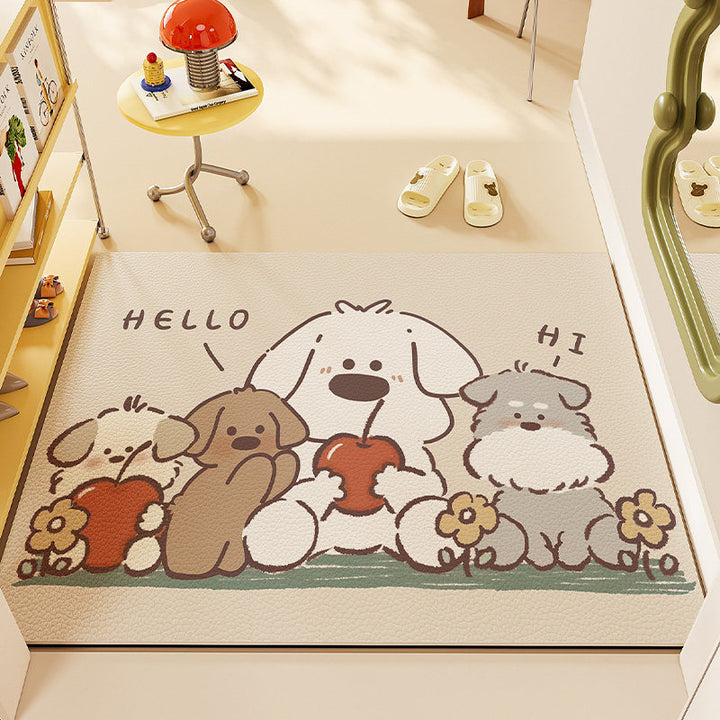 Whimsical Pet-Themed Area Mat