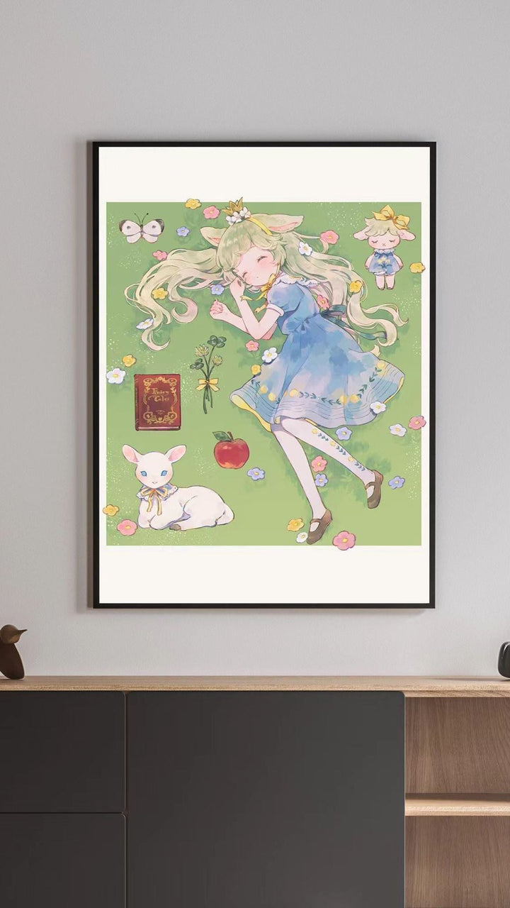 Illustrated Fantasy Character Canvas Art Print Kalsten