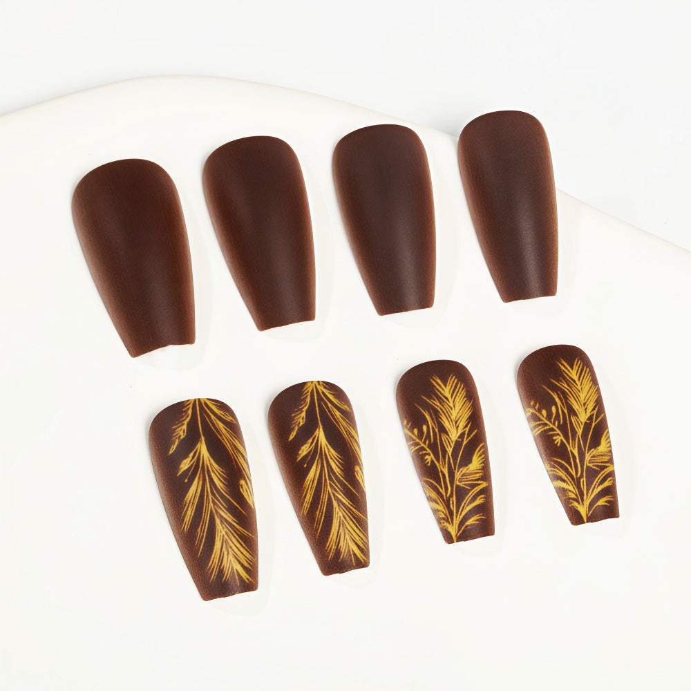 Artificial nails with elegant botanical design Kalsten