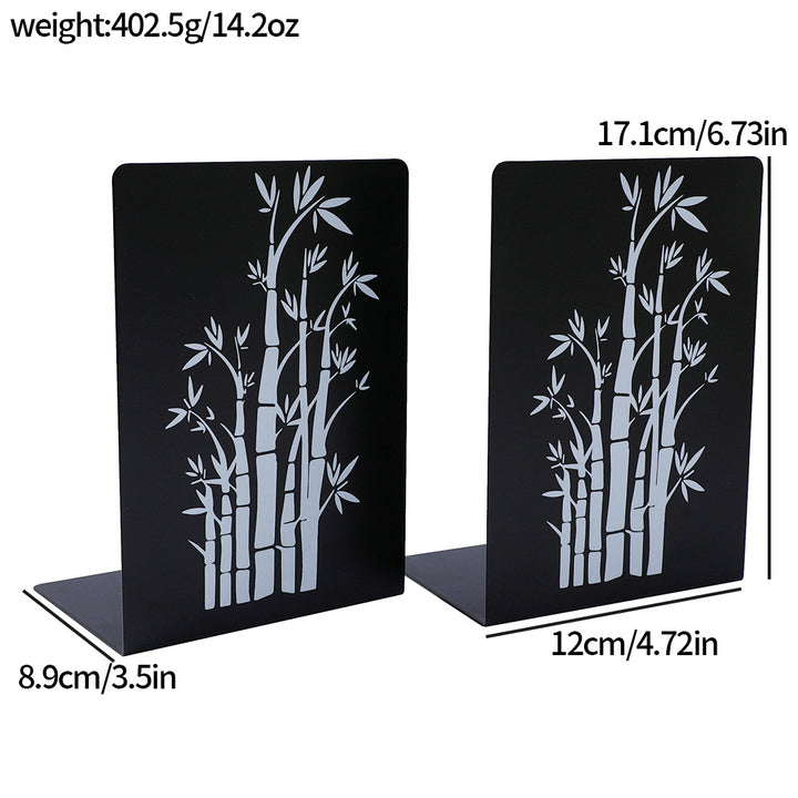 Decorative Leaf-Themed Bookends