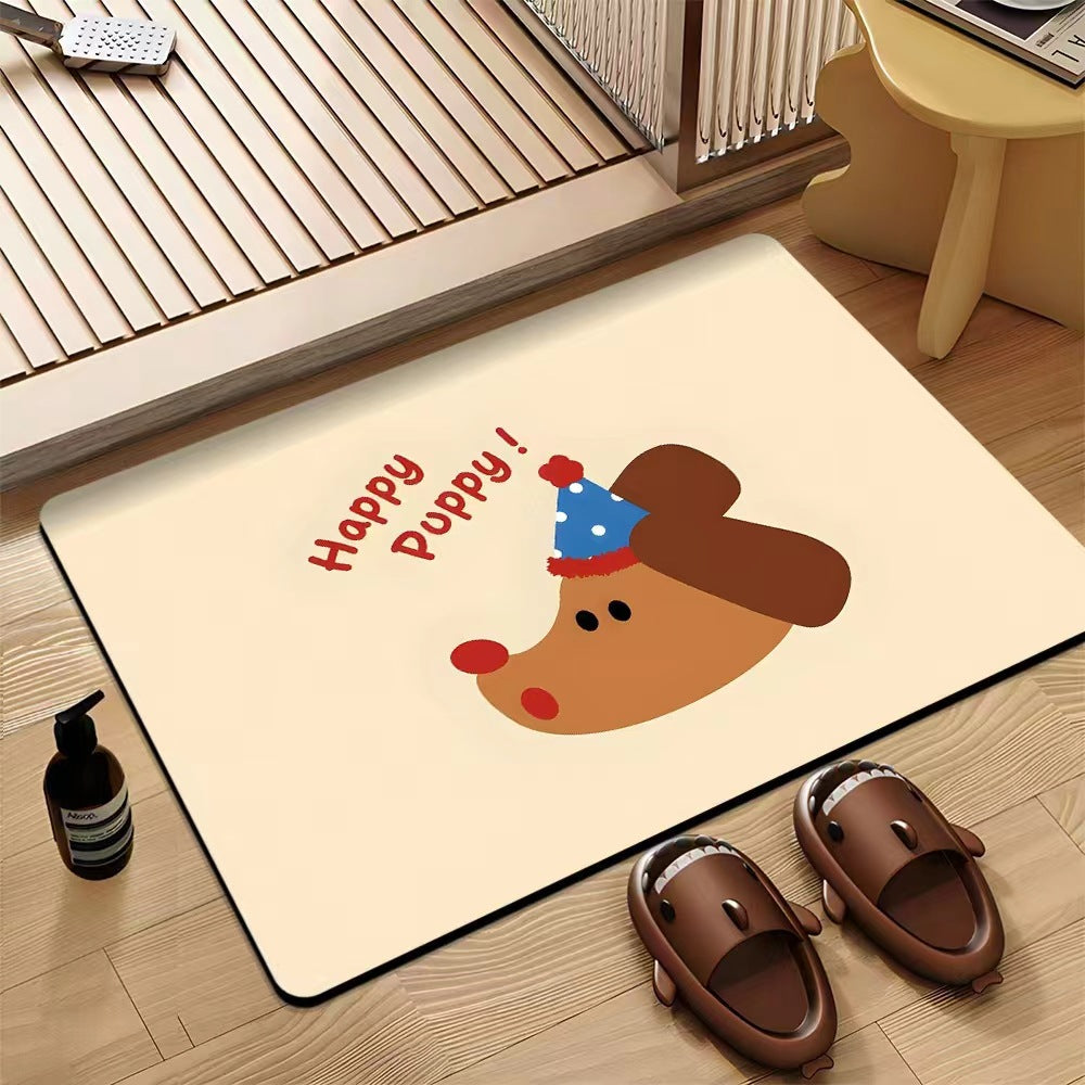 Fun Dog-Themed Indoor Mat Kalsten