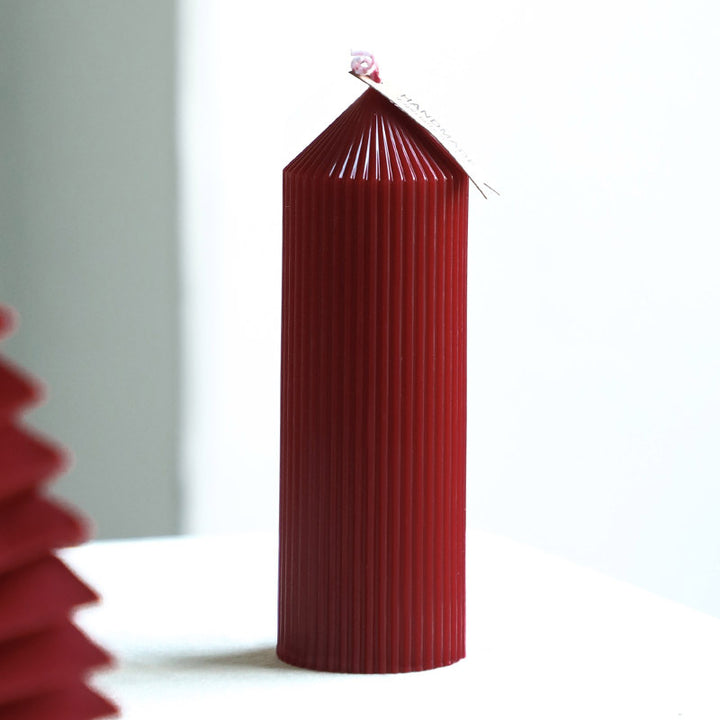 Twisted Spiral Taper Candle Pair Decorative Scented Home Accent