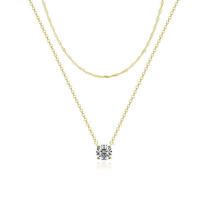 Layered Gold Necklace Kalsten