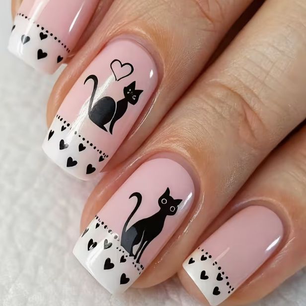 Cat-Themed Nail Art Set Kalsten