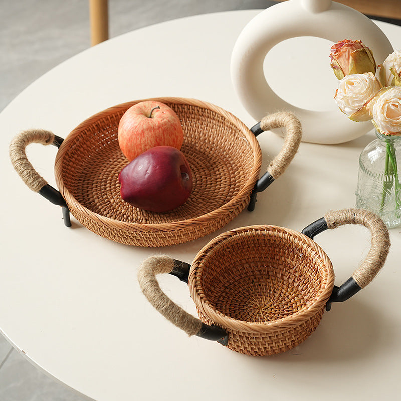 Handcrafted storage basket with sturdy handles Kalsten