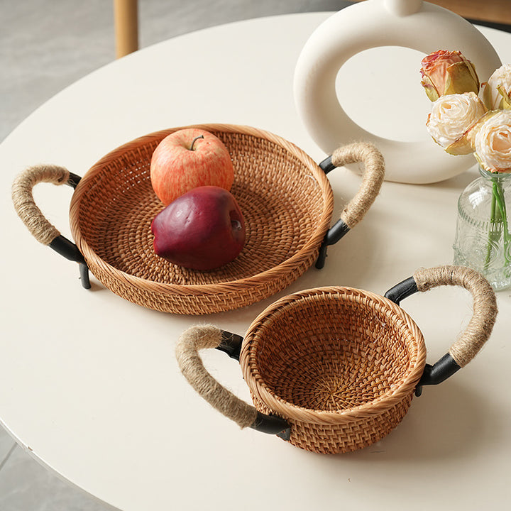 Handcrafted storage basket with sturdy handles Kalsten