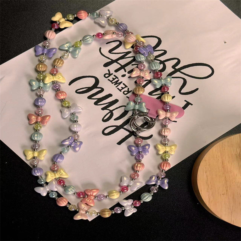 Charming Butterfly Beaded Eyewear Chain Kalsten
