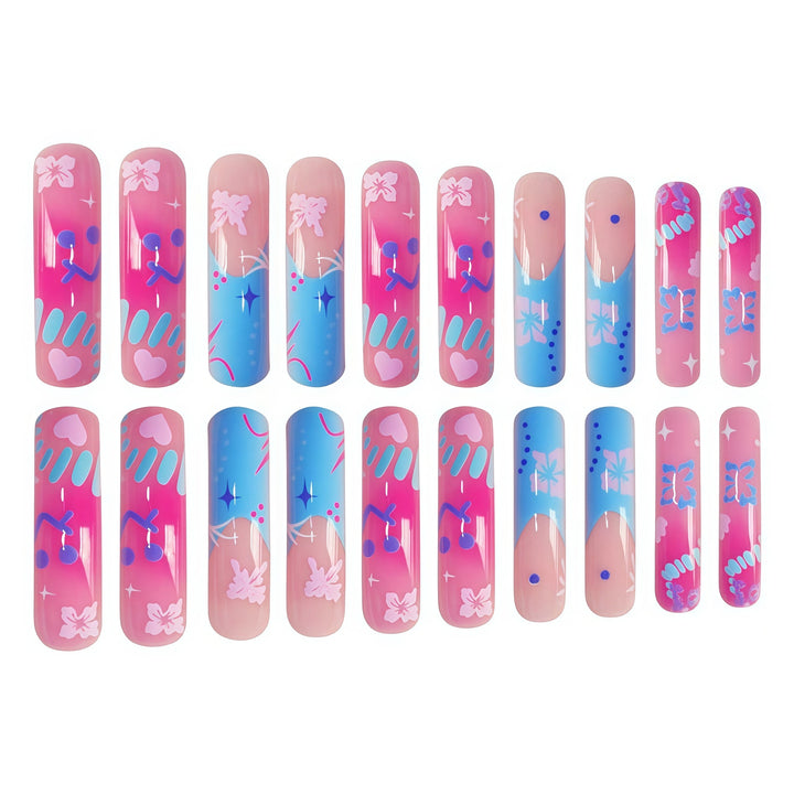 Artistic Long Acrylic Nail Enhancements Kalsten
