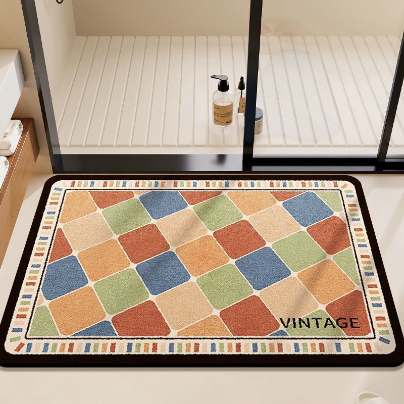 Colorful Geometric Bath Mat Kalsten