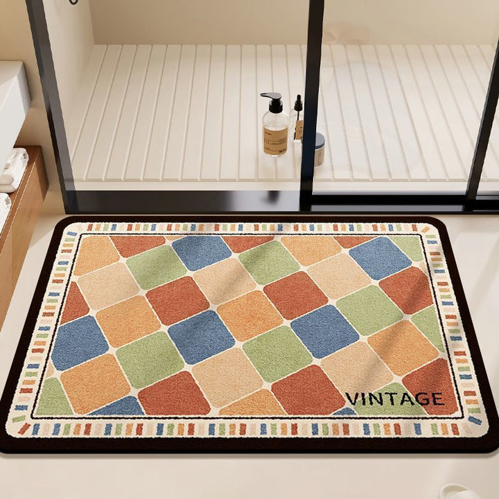 Colorful Geometric Bath Mat Kalsten