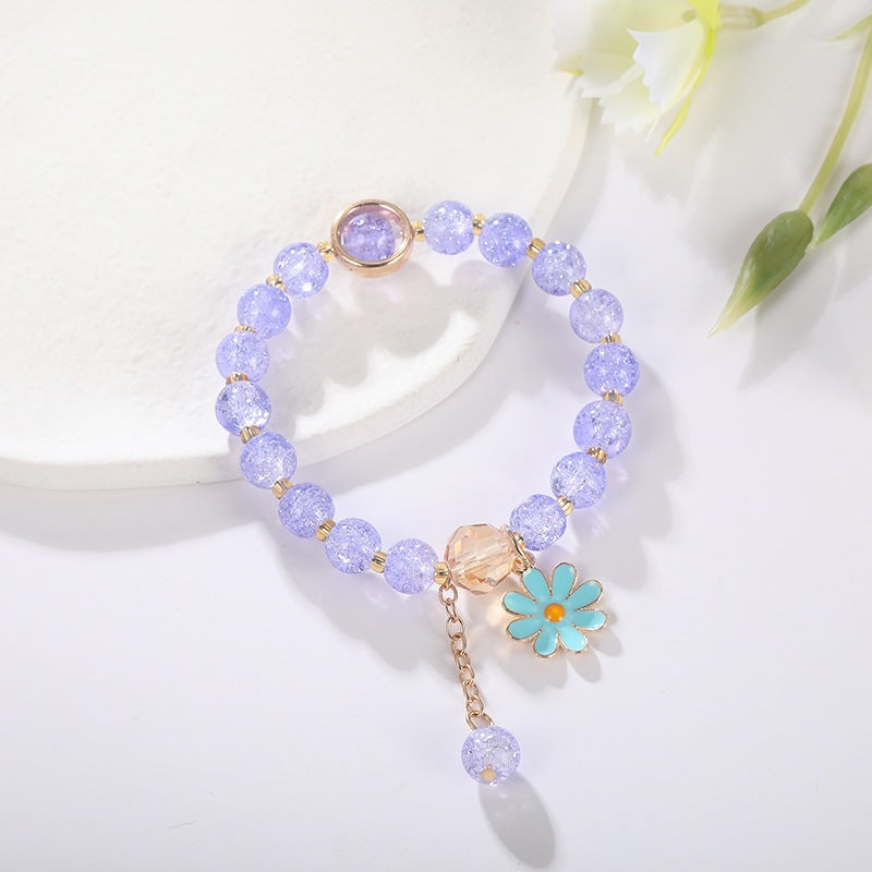 Elegant bracelet with flower pendant Kalsten