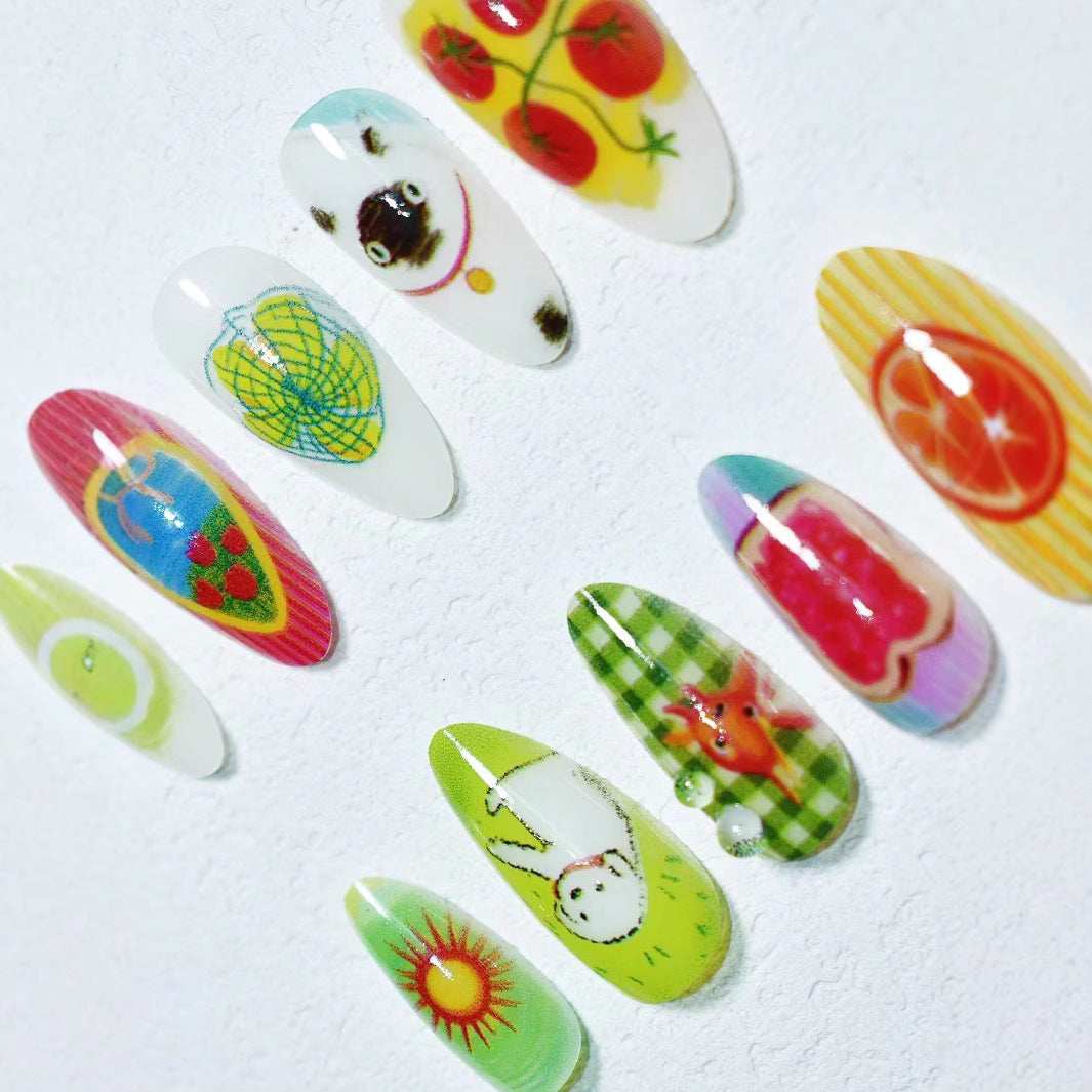Artistic Themed Press-On Nail Set Kalsten