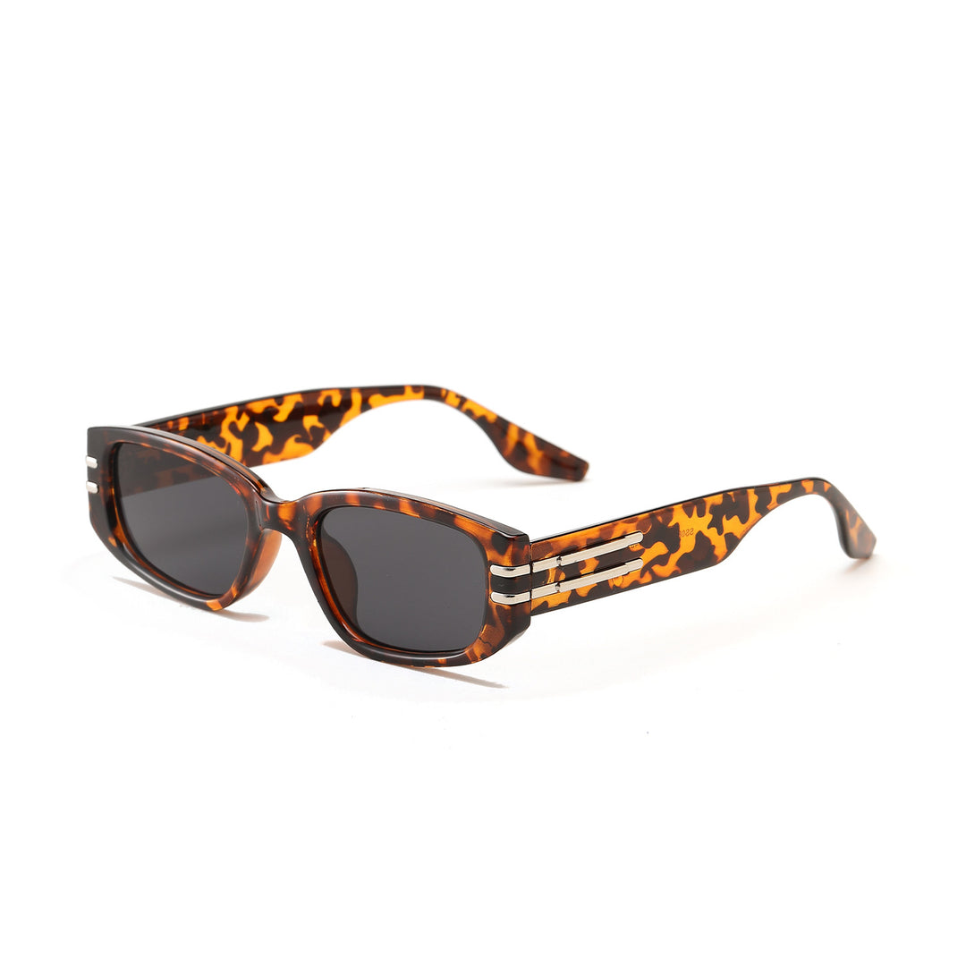 Women's fashionable rectangular sunglasses with elegant metal accents Kalsten