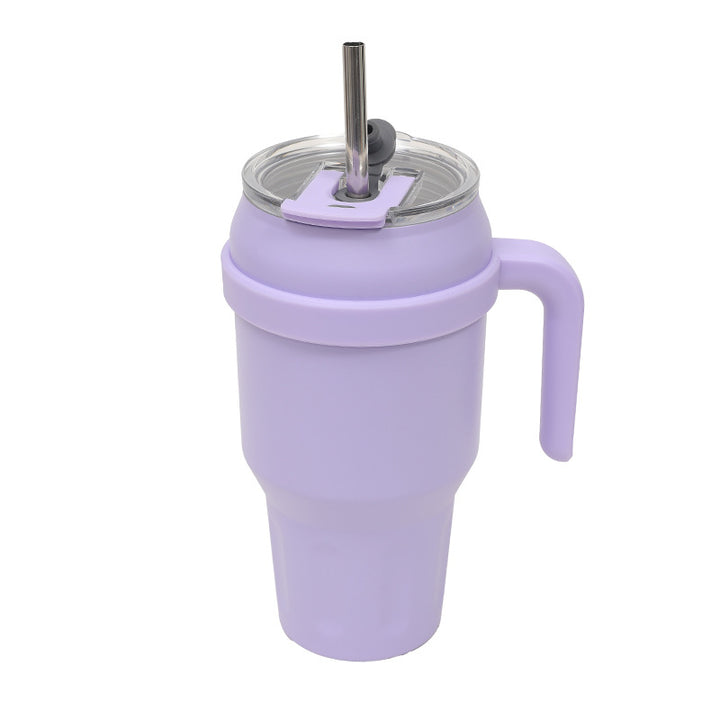 Women's Insulated To-Go Cup with Ergonomic Handle and Flexible Straw Kalsten