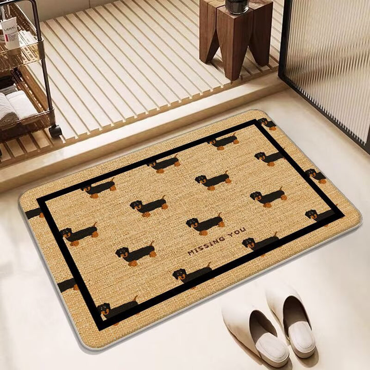 Butterfly-Inspired Decorative Bath Mat Kalsten