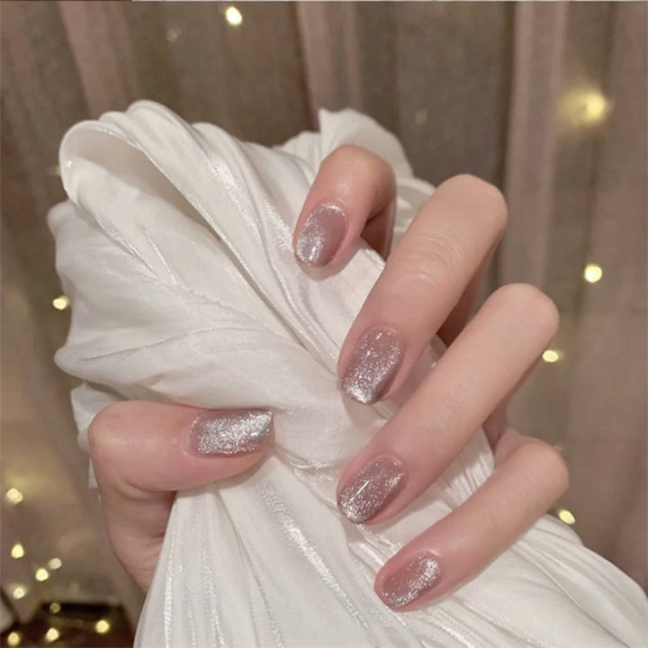Glittery Press-On Nail Set Kalsten