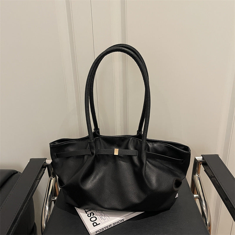 Premium Soft Leather Handheld Tote Bag Kalsten