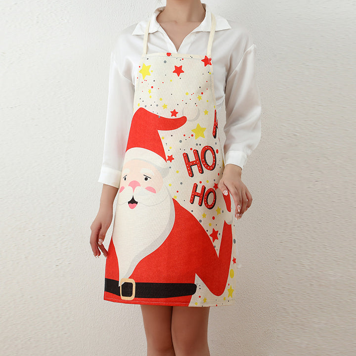 Santa-Themed Kitchen Apron Kalsten