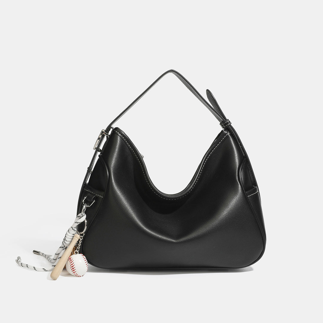 Elegant Curved Hobo Handbag