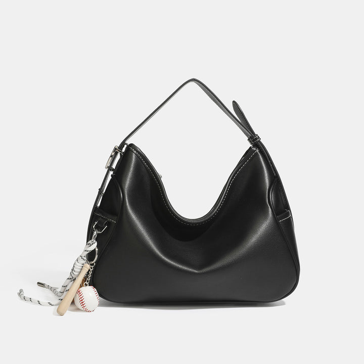 Elegant Curved Hobo Handbag