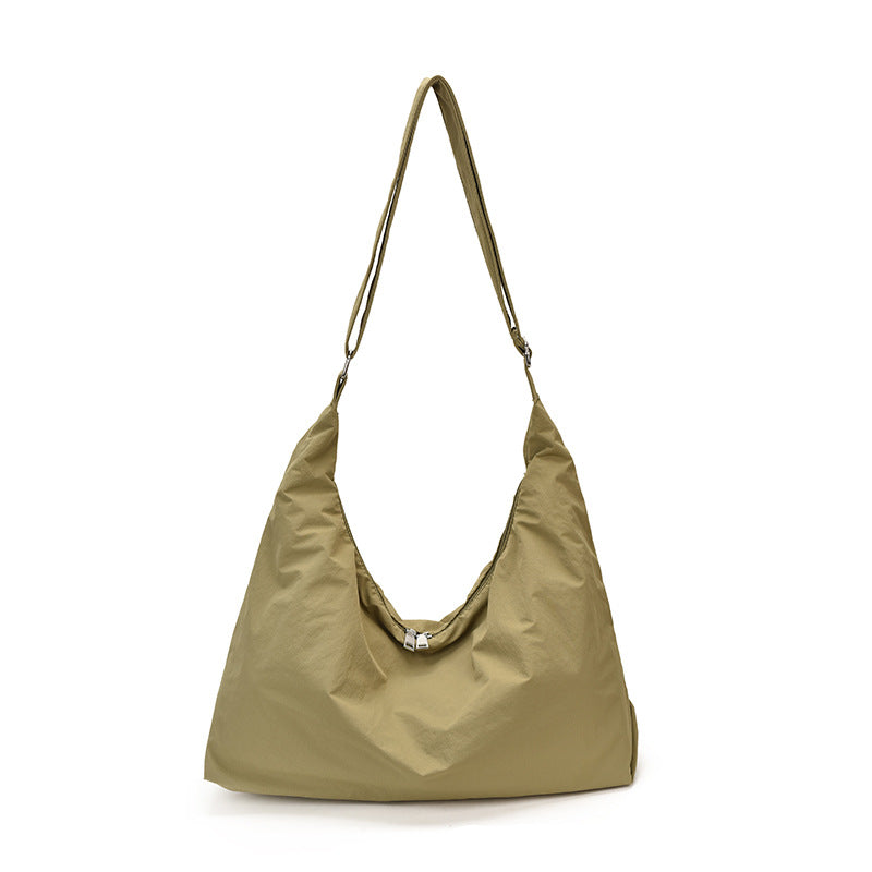 Soft Fabric Slouchy Shoulder Bag