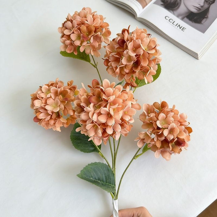 Elegant Faux Hydrangea Stem