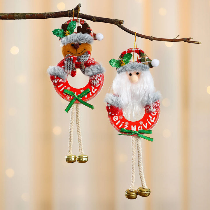 Decorative Santa Wreath Ornament Kalsten