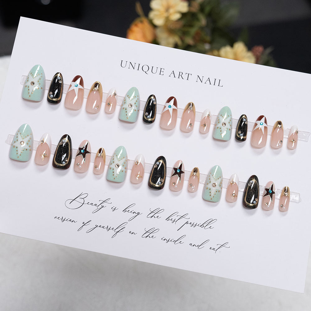 Unique Artistic Press-On Nails