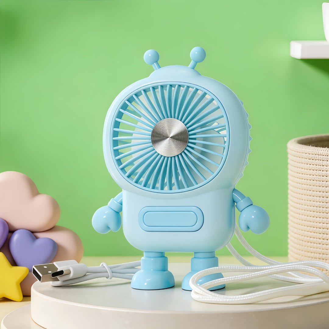 Women's portable mini fan in creative robot design Kalsten