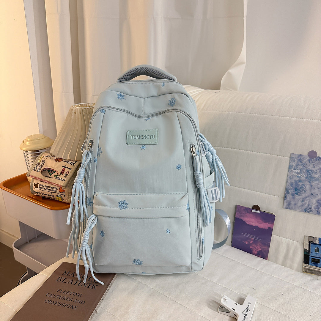 Elegant Floral Embroidered Backpack Kalsten