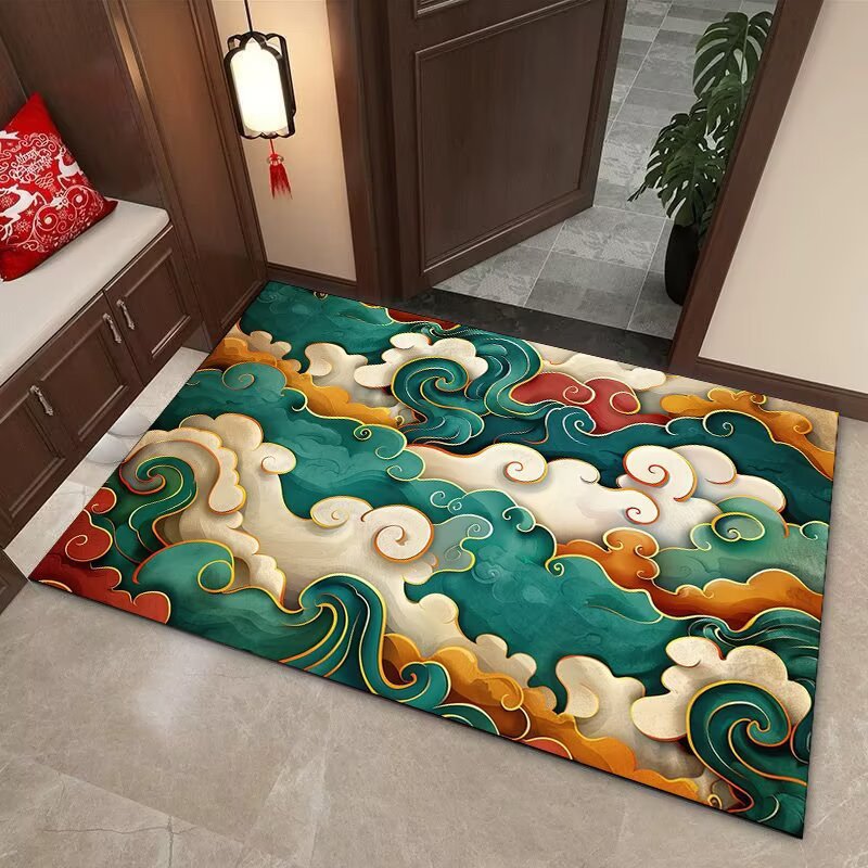 Elegant Cloud Motif Area Mat Kalsten