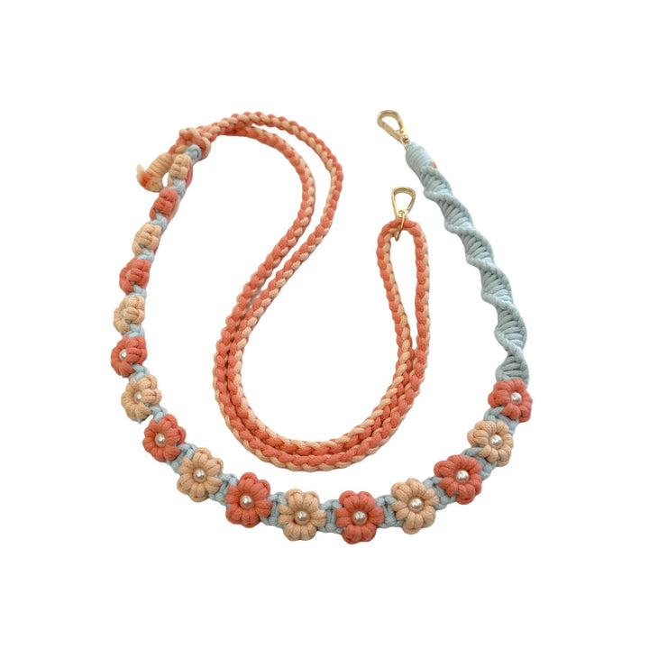 Stylish Floral Embroidered Dog Leash Kalsten
