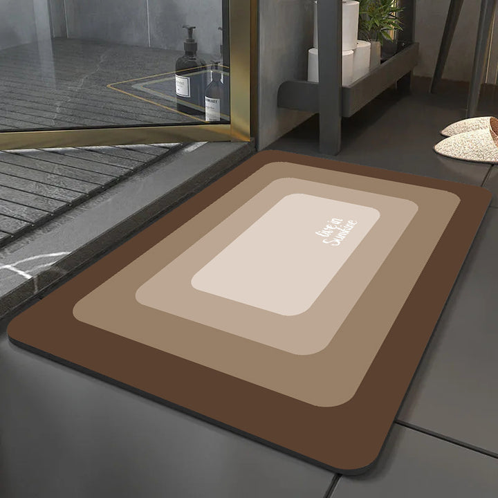 Modern Layered Bathroom Mat Kalsten