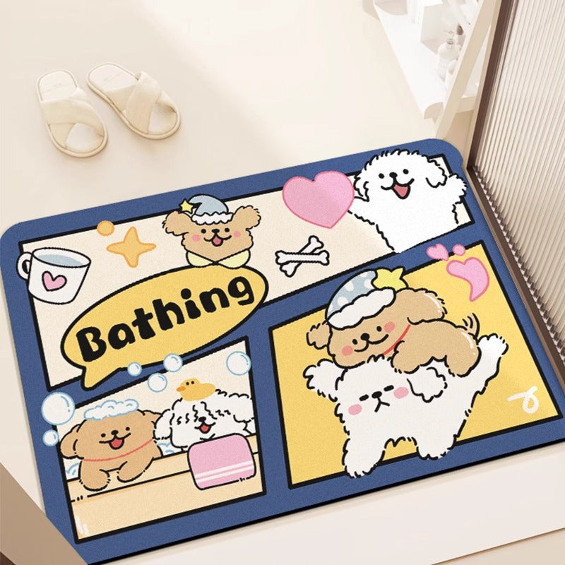 Cartoon-Themed Area Mat