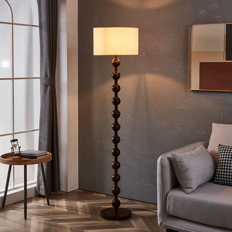 Contemporary Wooden Floor Lamp