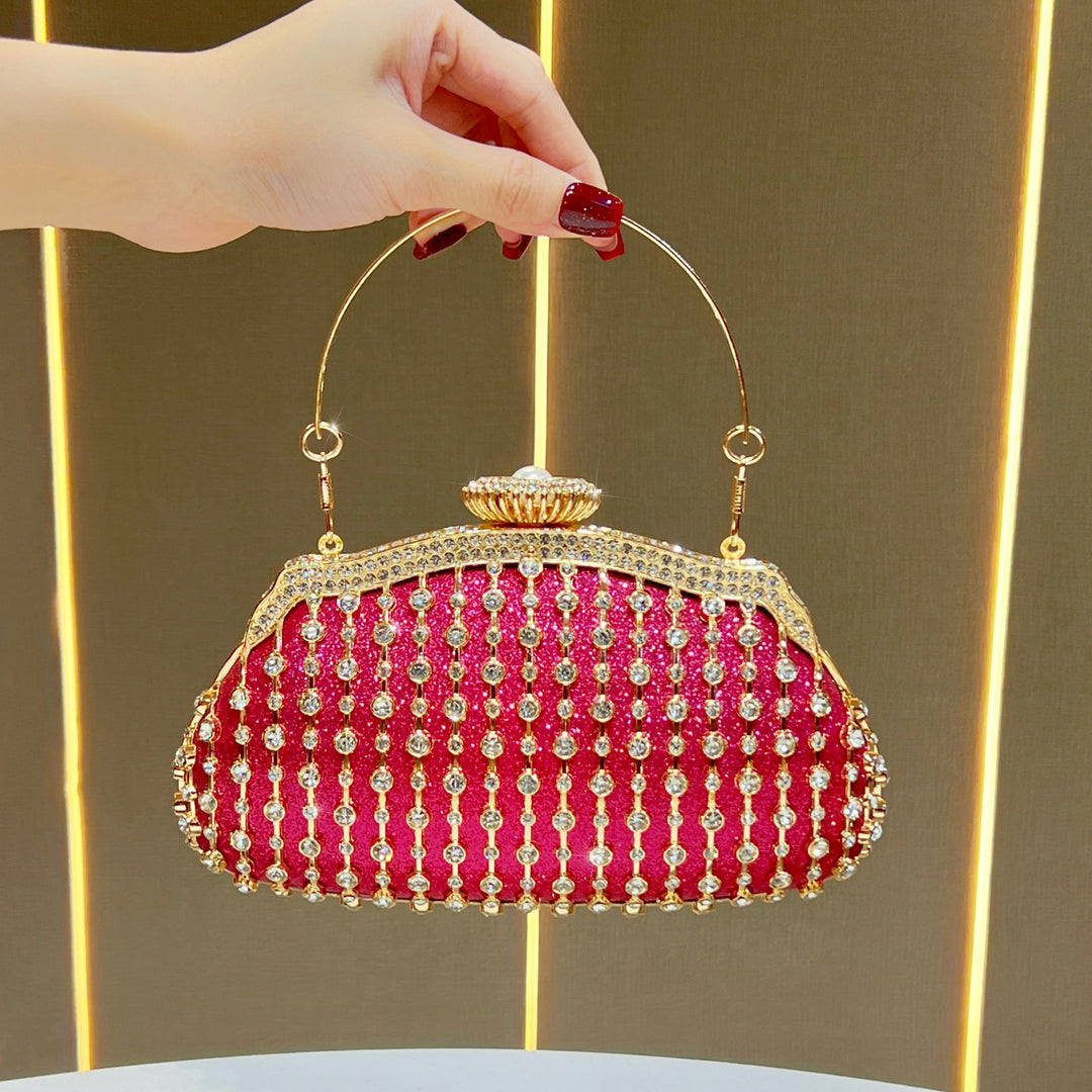 Glamorous Crystal-Embellished Evening Handbag