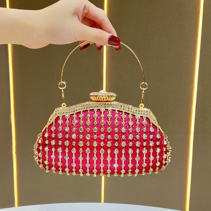 Glamorous Crystal-Embellished Evening Handbag
