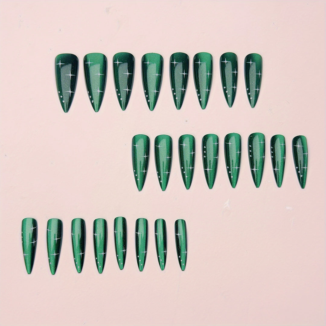 Glittering Starlit Nail Art Kalsten