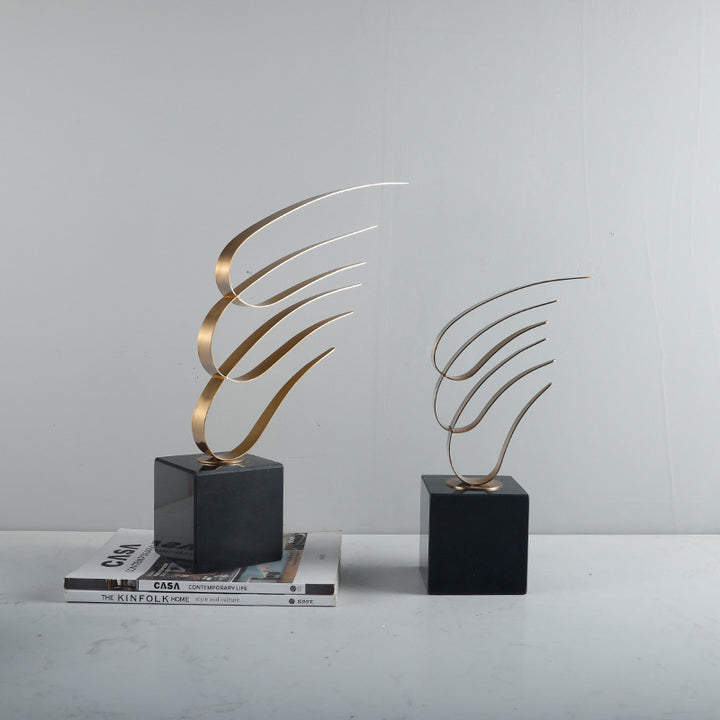 Abstract Metal Decorative Sculpture