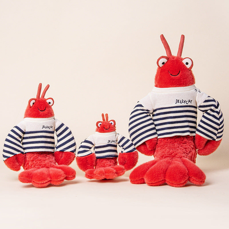 Plush Crab Hand Puppet with Soft Faux-Fur, Flexible Claw Flaps & Embroidered Eyes Kalsten