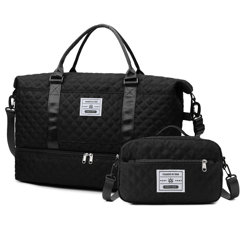 Quilted Multi-Pocket Travel Duffle Kalsten