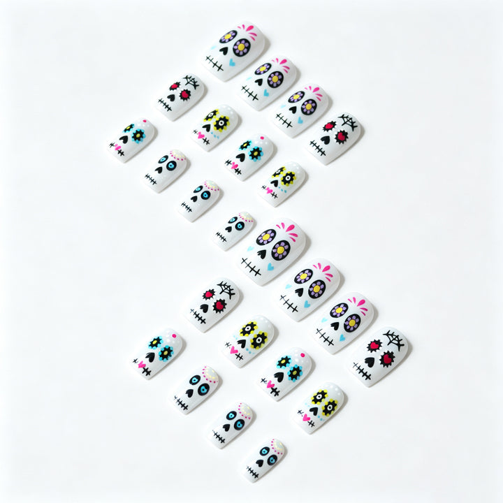 Artistic Sugar Skull Nail Art Design Kit