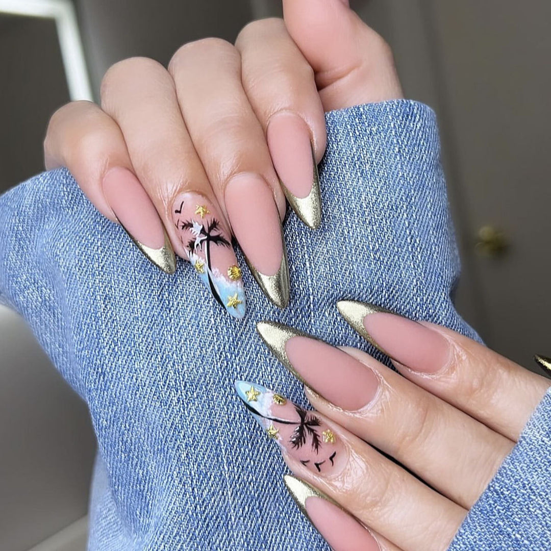 Artistic Stiletto Nail Art Kalsten