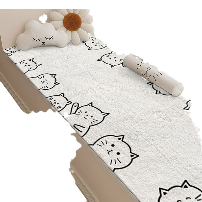 Cute Cat-Themed Plush Bath Mat Kalsten