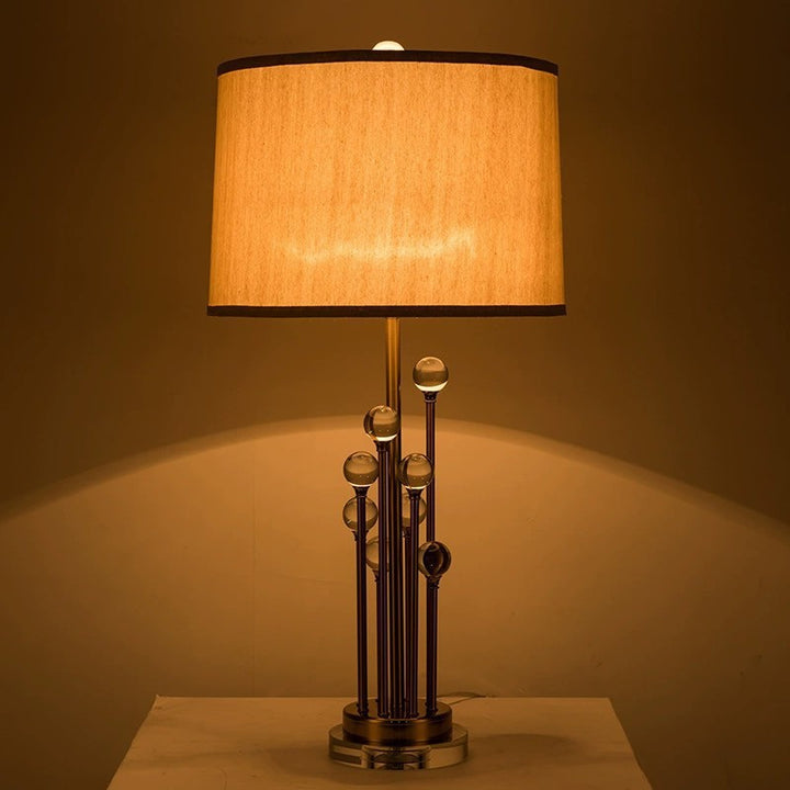 Elegant Table Lamp with Unique Sculptural Base
