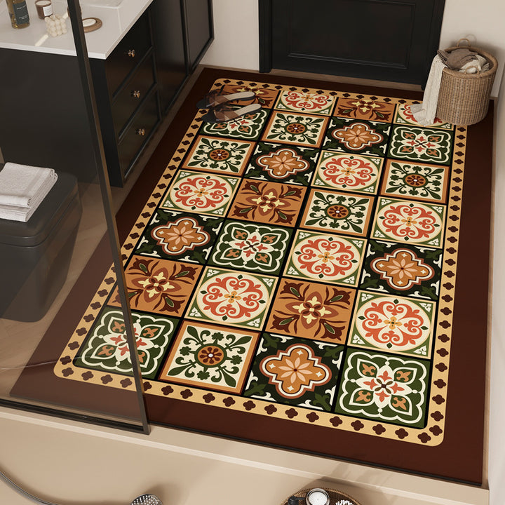 Playful Dog-Themed Bath Mat