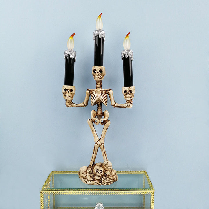 Skeleton Candle Holder Candelabra Kalsten